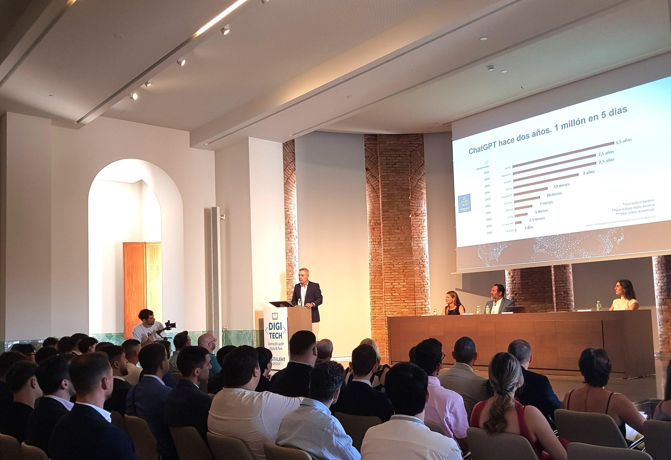 Graduación DIGITECH Málaga. Javier Rodríguez Zapatero