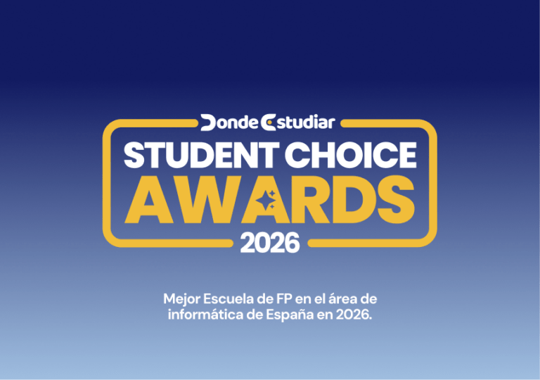 Student Choice Awards 2026. Digitech mejor escuela FP de informática.